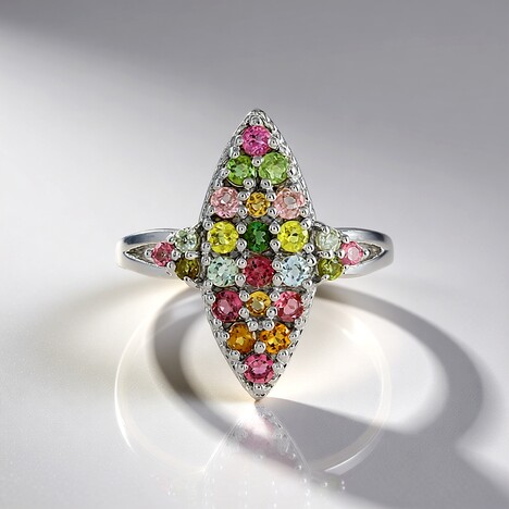 Bague en argent et Tourmaline