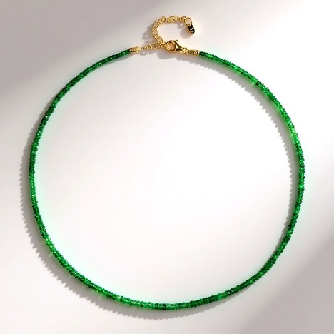 Collana in argento con Tsavorite della Tanzania