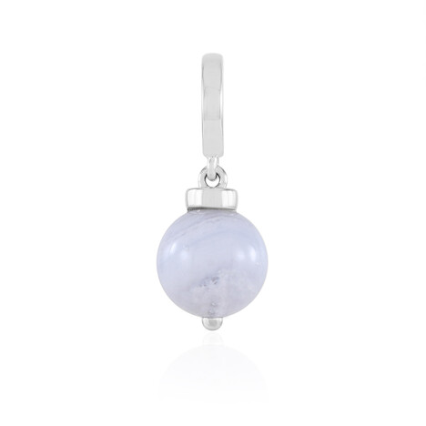 Colgante en plata con Ágata de lazo azul (MONOSONO COLLECTION)