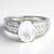 Anello in argento con Petalite