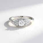 Bague en argent et Zircon
