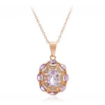 Bolivian Amethyst Silver Necklace