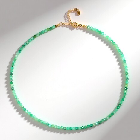Collier en argent et Emeraude du Brésil