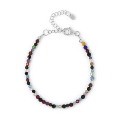 Edelstein-Silberarmband