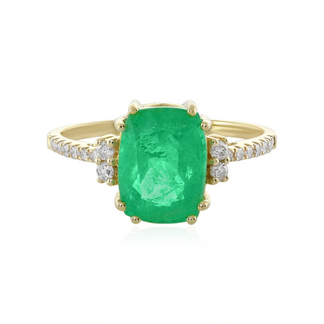 Äthiopischer Smaragd-Goldring (AMAYANI)