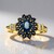 Anello in oro con Zaffiro Kanchanaburi