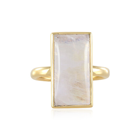 Rainbow Moonstone Silver Ring