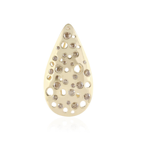 I2 Champagner-Brillant-Goldanhänger (de Melo Gold)