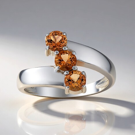 Anello in argento con Topazio Tepetate