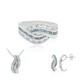 Anello in argento con Topazio Blu Londra