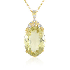 Ouro Verde Quartz Silver Necklace (Gems en Vogue)