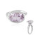 Rose de France Amethyst Silver Ring