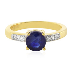 Blauer Madagaskar-Saphir-Silberring