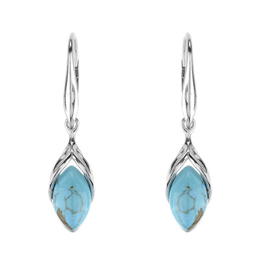 Pendientes en plata con Turquesa (dagen)