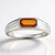 Anello da uomo in oro con Zaffiro Arancione Ban Ka Cha