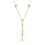 Zilveren halsketting met I2 Champagne Diamanten (Ornaments by de Melo)