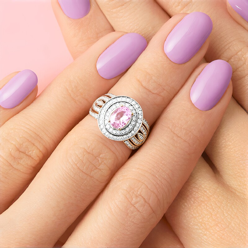 Bague en argent et Kunzite