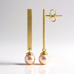 Orecchini in argento con Perla Ming Porpora