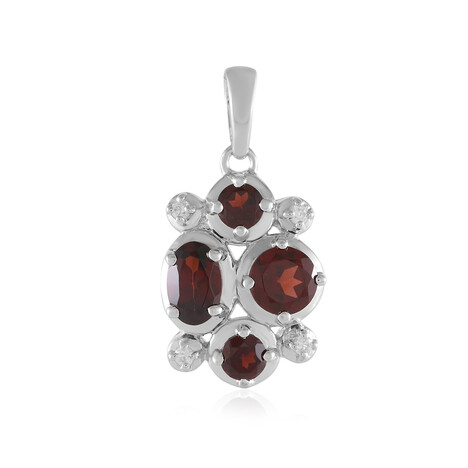 Zilveren hanger met een Mozambique granaat