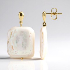 Orecchini in argento con Perla d'Acqua Dolce Bianca