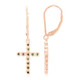 Boucles d'oreilles en argent et Diamant fantaisie