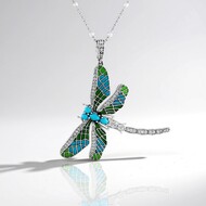 Collier en argent et Turquoise Sleeping Beauty (Dallas Prince Designs)