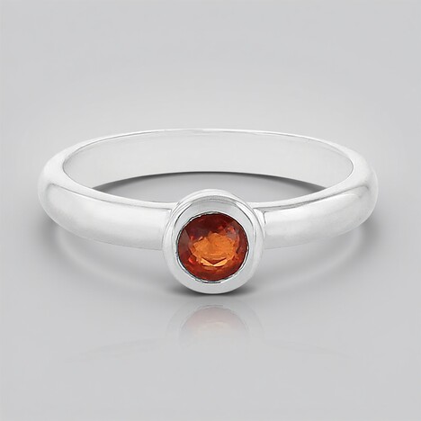 Anello in argento con Zaffiro Tramonto