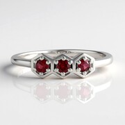 Edelroter Spinell-Silberring