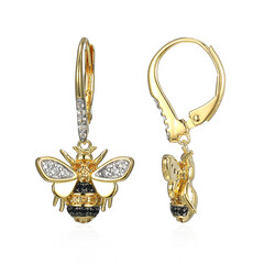 Boucles d'oreilles en argent et Topaze blanche