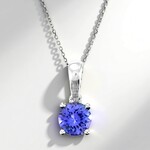 Collana in oro con Tanzanite AAA