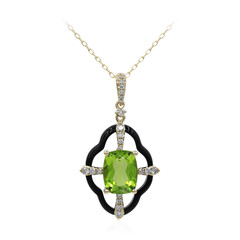 Collar en oro con Peridoto de Dashihe (CIRARI)