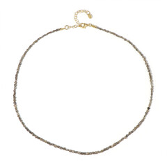 Collar en plata con Diamante champán