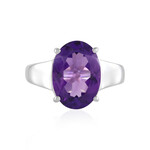 Anillo en plata con Amatista de Siberia