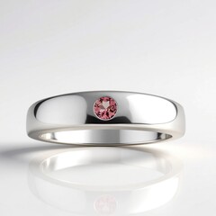 Anello in argento con Tormalina Rosa Nigeriana