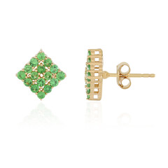Pendientes en plata con Tsavorita Lemshuku