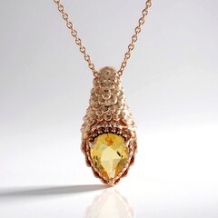 Collana in argento con Citrino