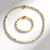 Parure in argento con Berillo Fancy (Riya)