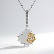 Collar en plata con Zircón (Dallas Prince Designs)