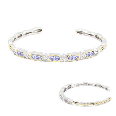 Brazalete en plata con Tanzanita (Gems en Vogue)