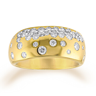 9K VVS1 (G) Diamond Gold Ring (Annette)