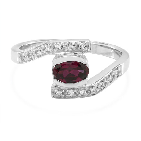 Rajasthan Rhodolite Silver Ring