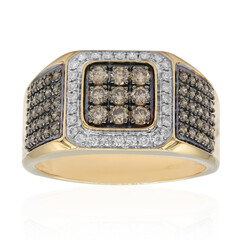 Bague en or et Diamant champagne SI2
