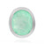 Colgante en plata con Cuarzo verde pastel (MONOSONO COLLECTION)
