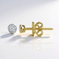 Orecchini in oro con Diamante SI1 (G) (Annette)