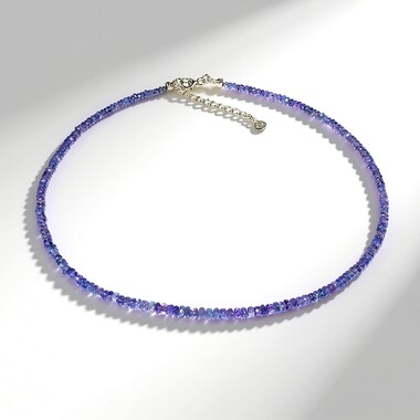 Collana in argento con Tanzanite