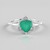 Anello in argento con Onice Verde