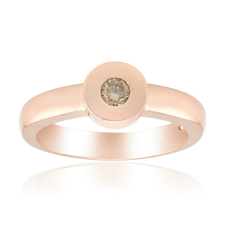 Bague en argent et Diamant rose de France SI1 d'Argyle  (Annette)