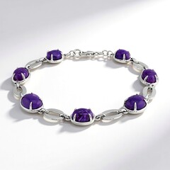Bracciale in argento con Charoite