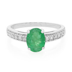 Bague en argent et Emeraude de Bahia