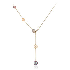 Ming-Perlen-Silbercollier
